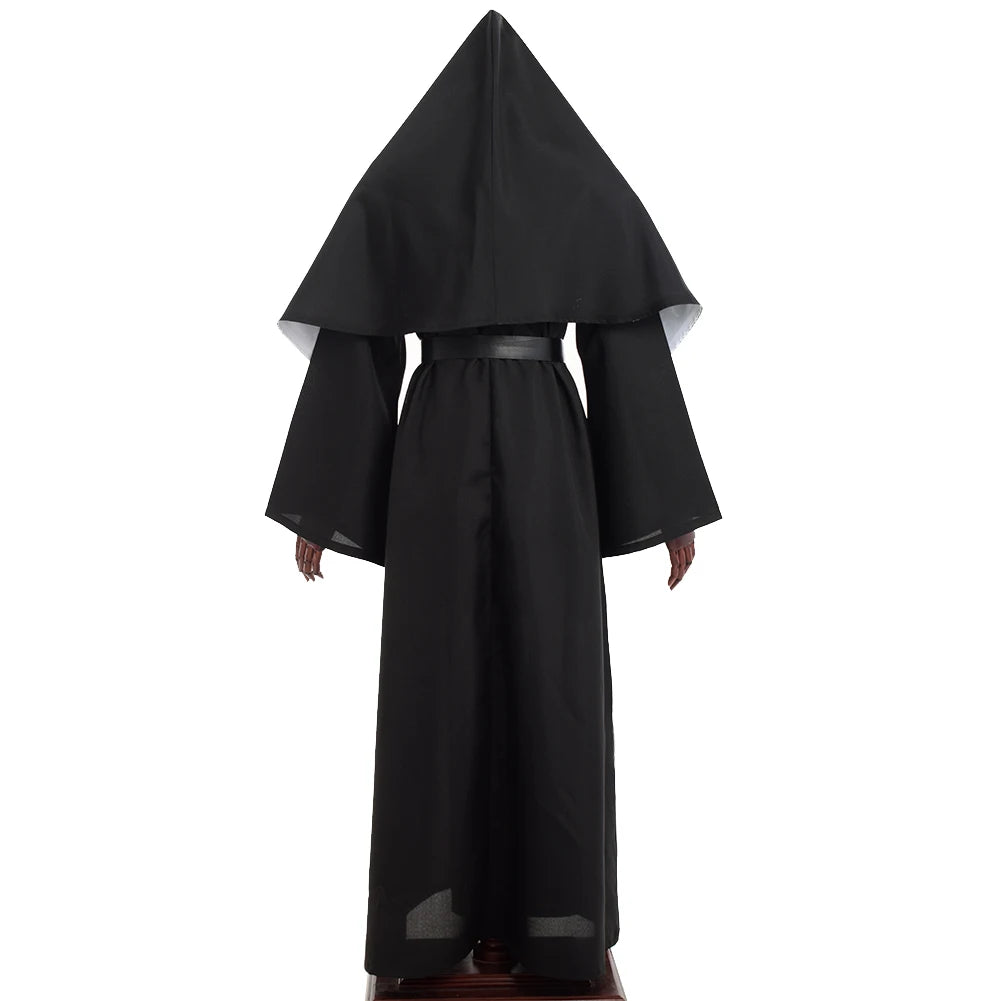 Nun Halloween Costume for Women Dress Scary Cosplay Mary Priest Dresses