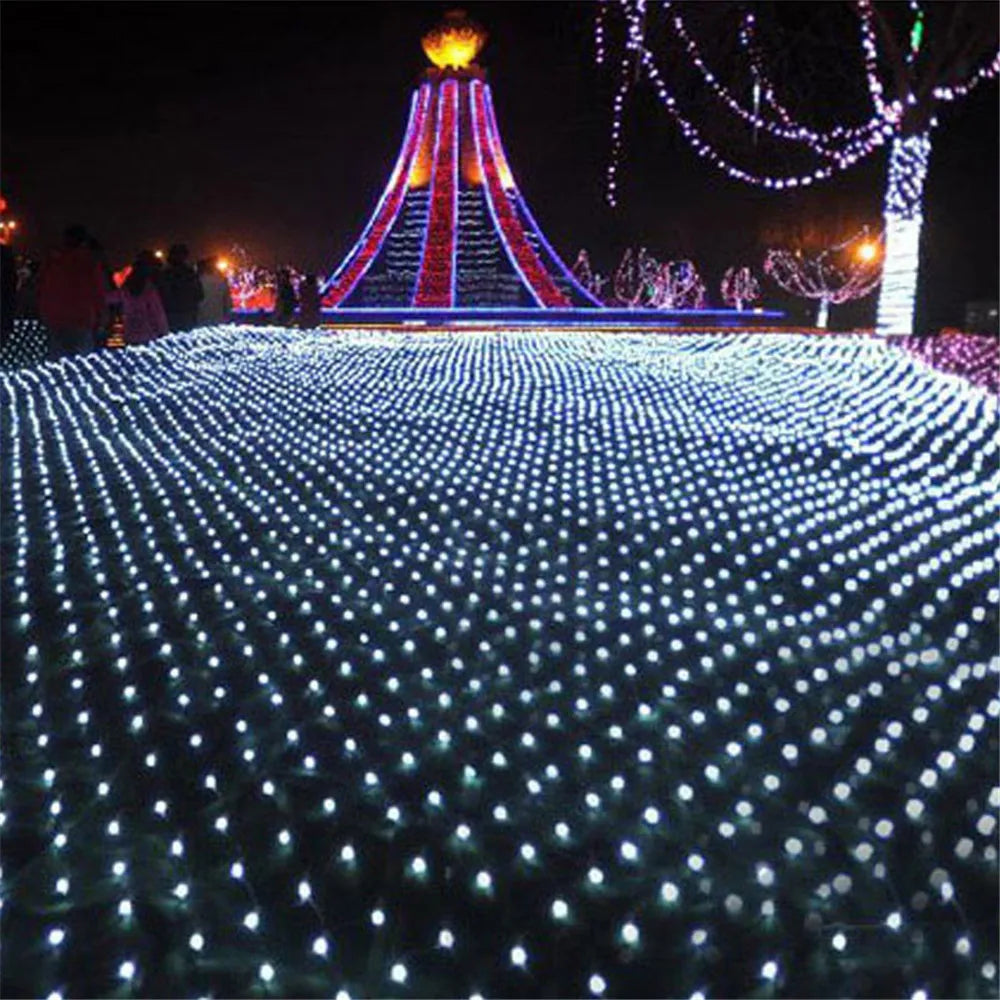 1.5x1.5M 3x2M 6x4M LED Net Mesh Fairy String Light