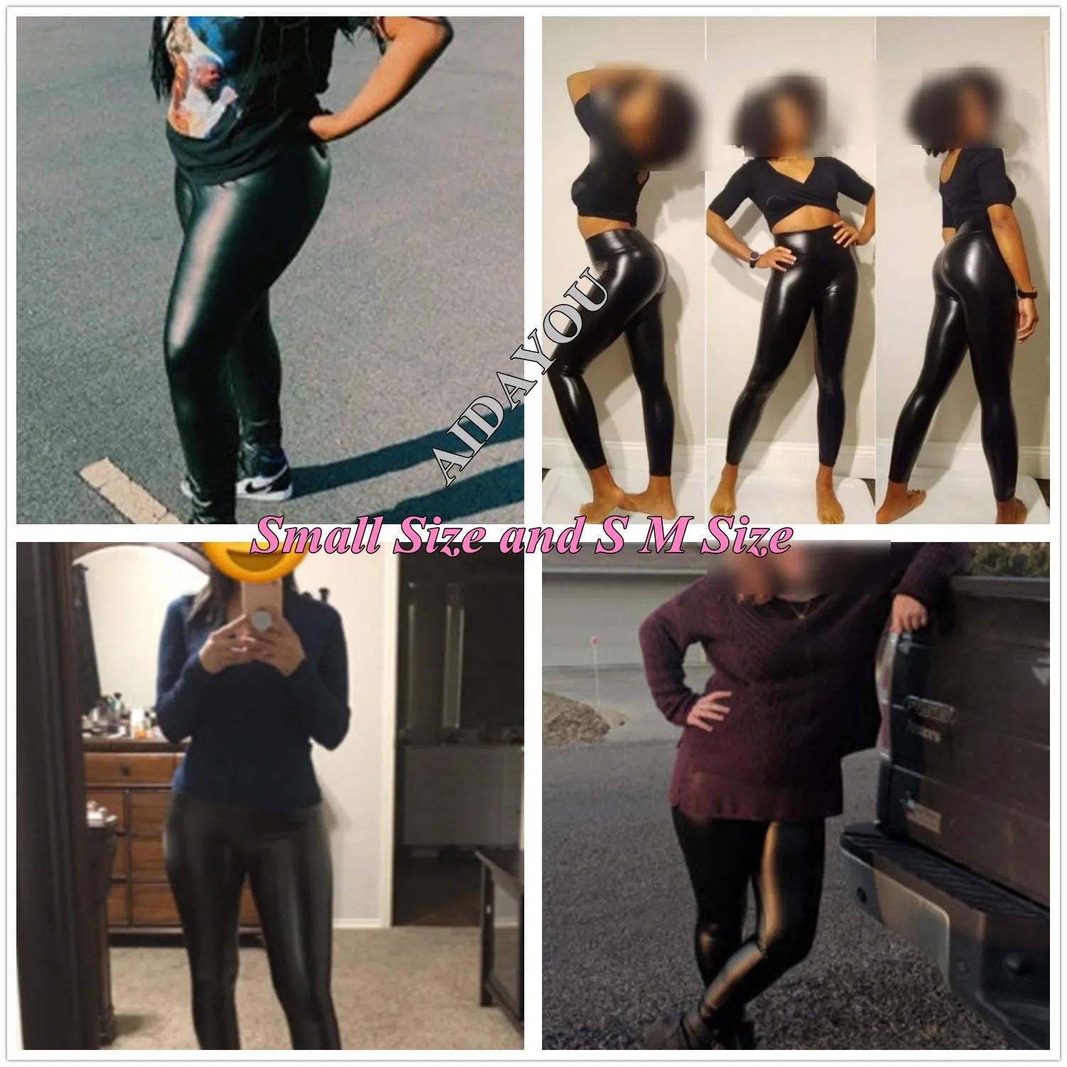 Pu Plus Size Leggings Big Size