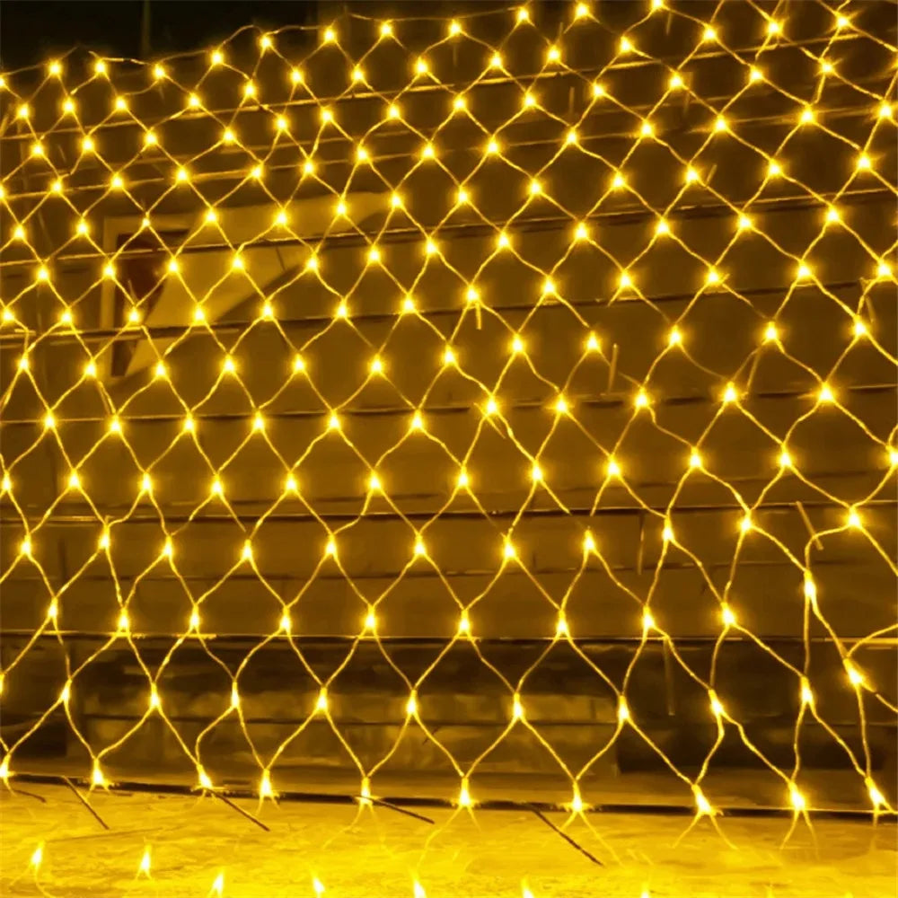 1.5x1.5M 3x2M 6x4M LED Net Mesh Fairy String Light