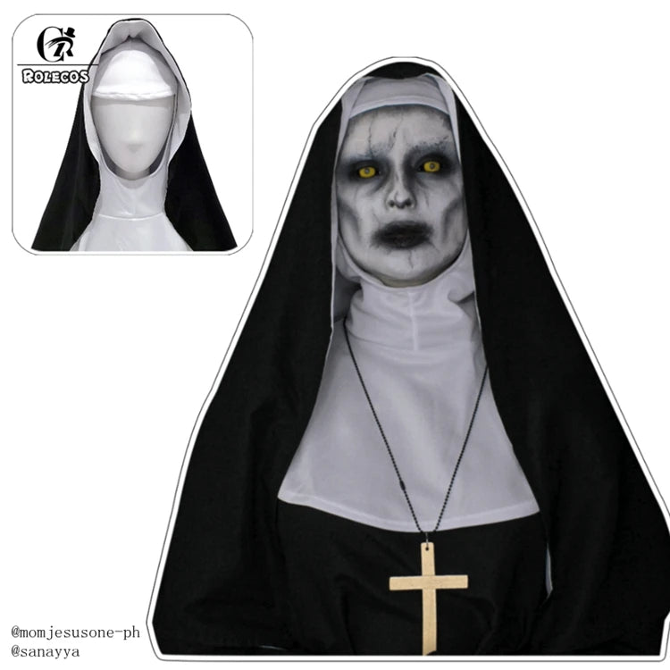 ROLECOS The Nun Cosplay Costume Horror