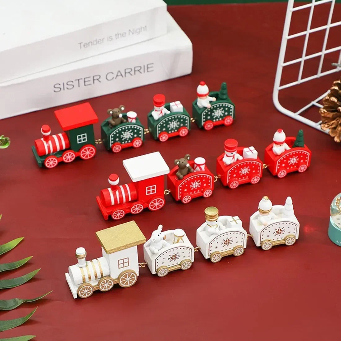 2024 Merry Christmas Plastic Train Ornament