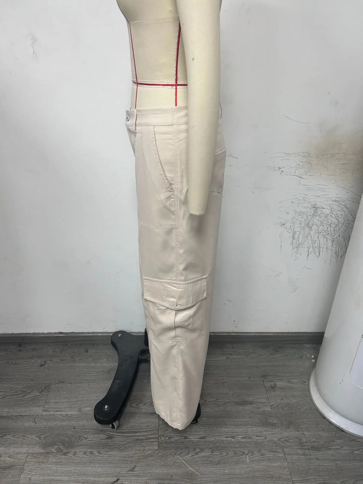 New Straight Cargo High Waist Baggy Trousers