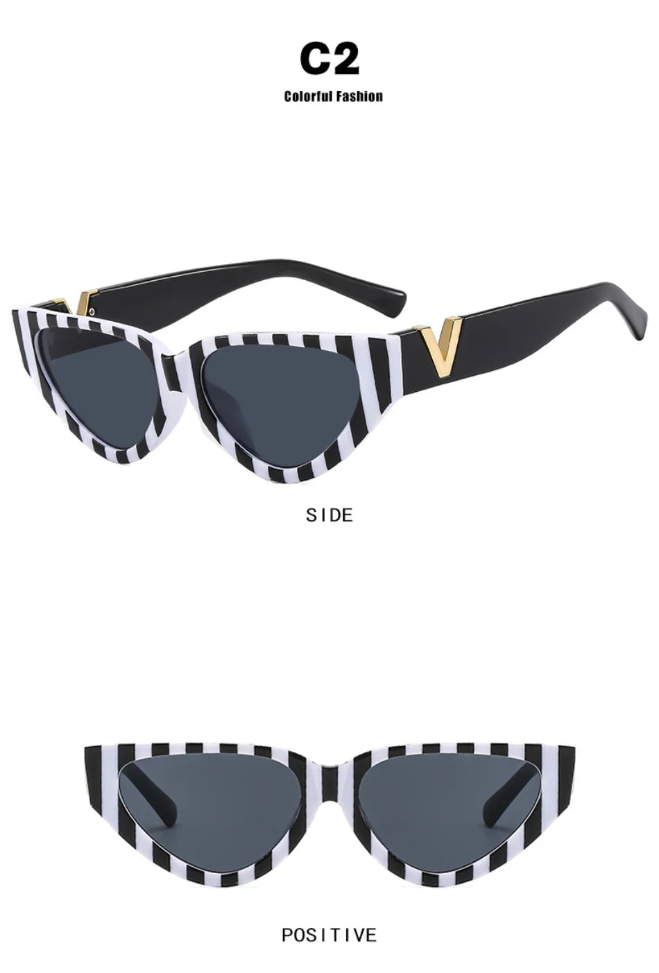 Luxury Vintage Cat Eyt Sunglasses