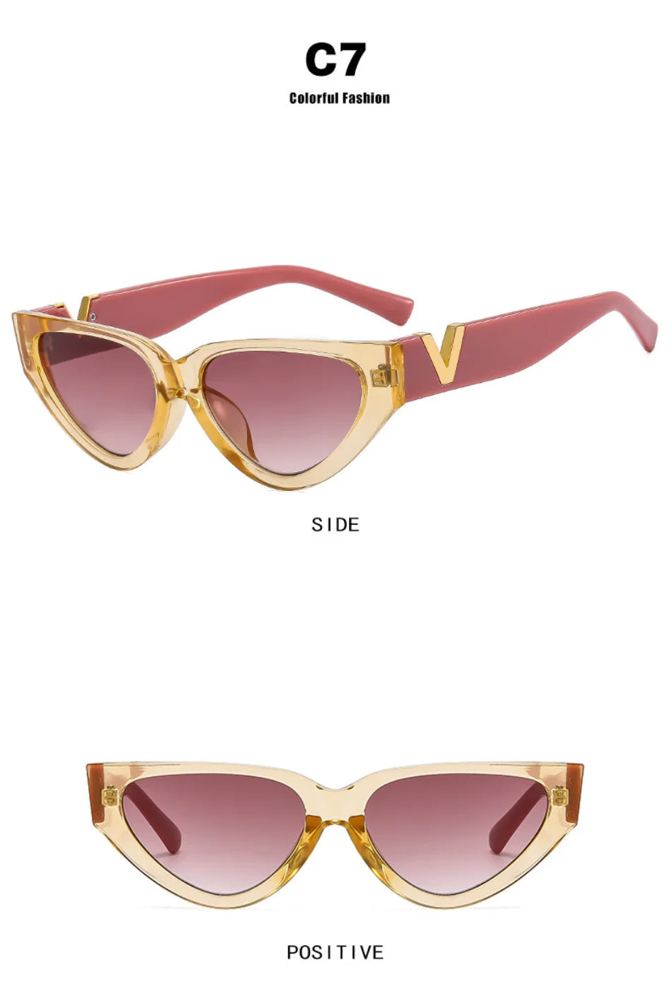 Luxury Vintage Cat Eyt Sunglasses