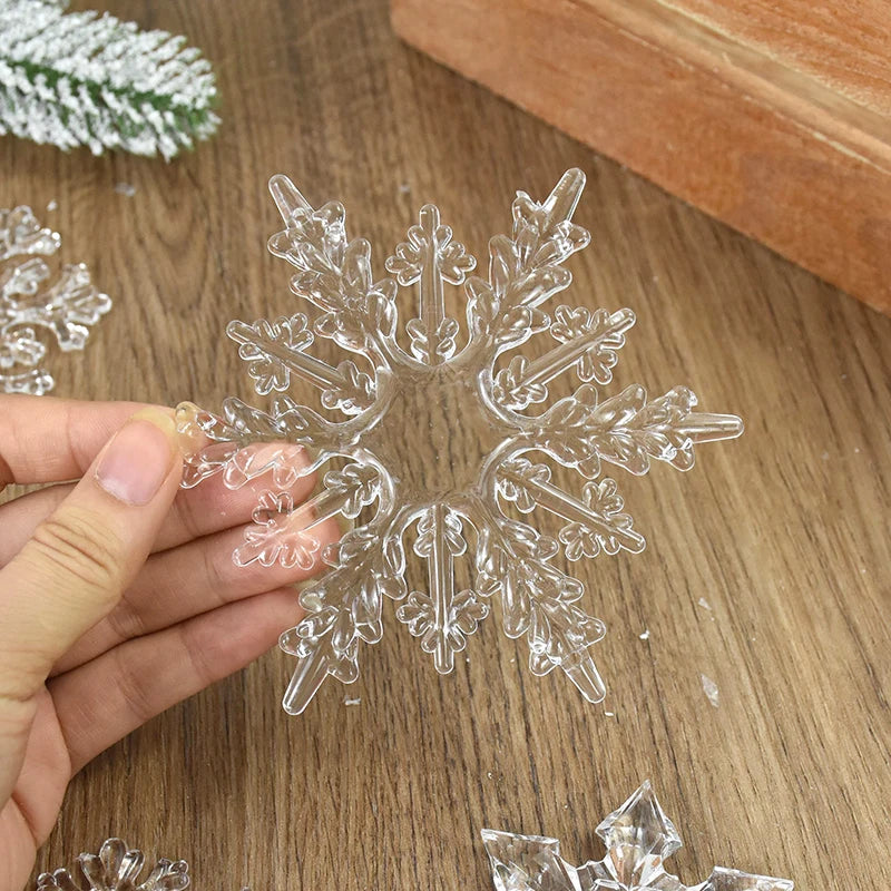 3Pcs Christmas Acrylic Snowflake Ornaments