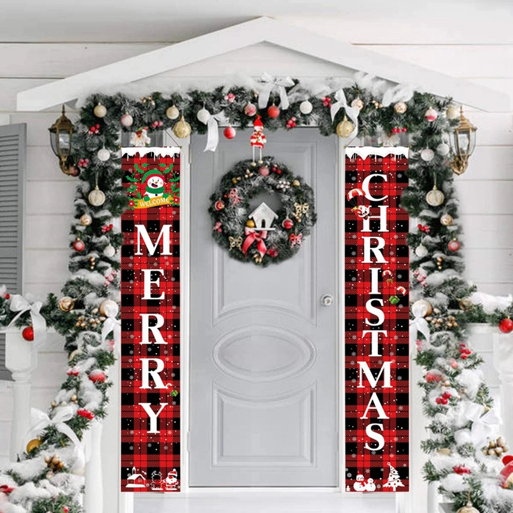 Christmas Decorations Outdoor Yard Front Porch Sign Set