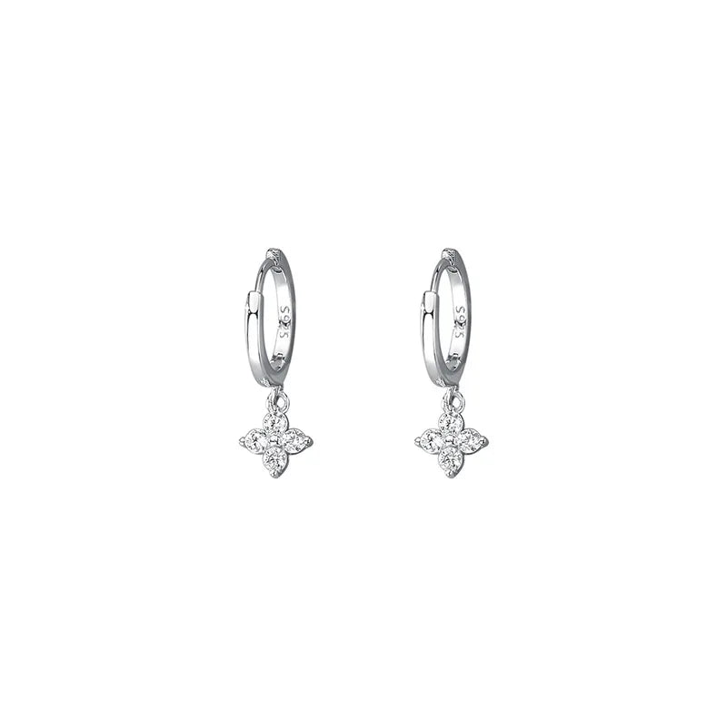 925 Sterling Silver Floral Sweet Earrings