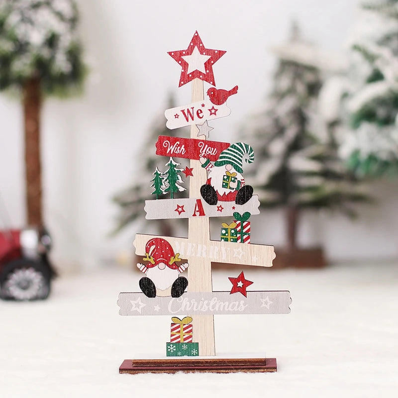 Wooden Christmas Tree Desktop