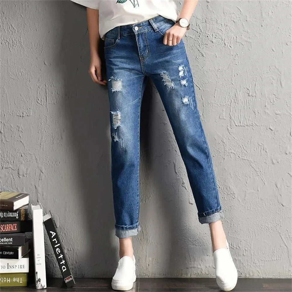 jeans Clothing Mid Waist Boyfriend