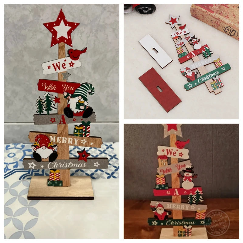 Wooden Christmas Tree Desktop