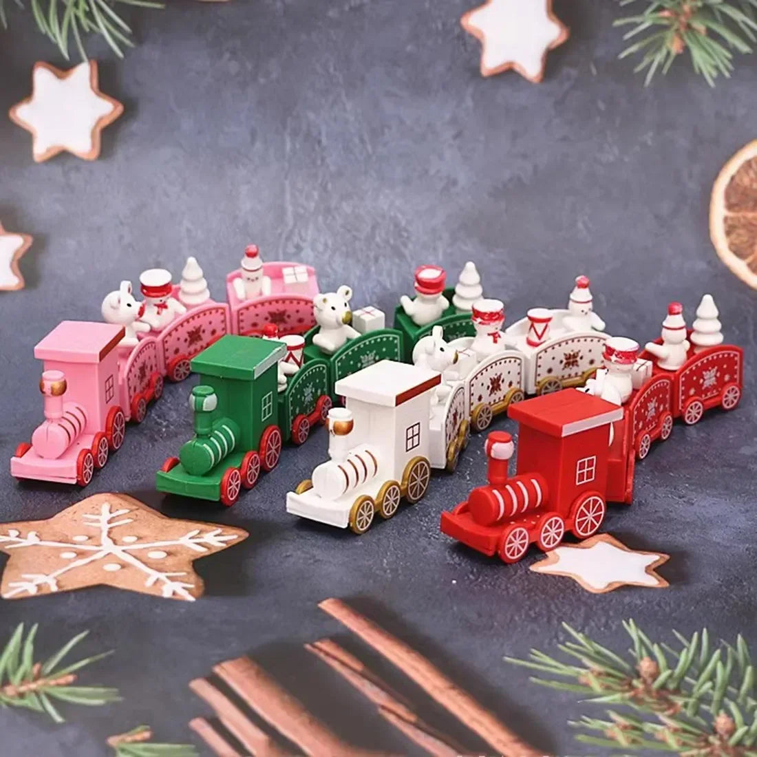 2024 Merry Christmas Plastic Train Ornament