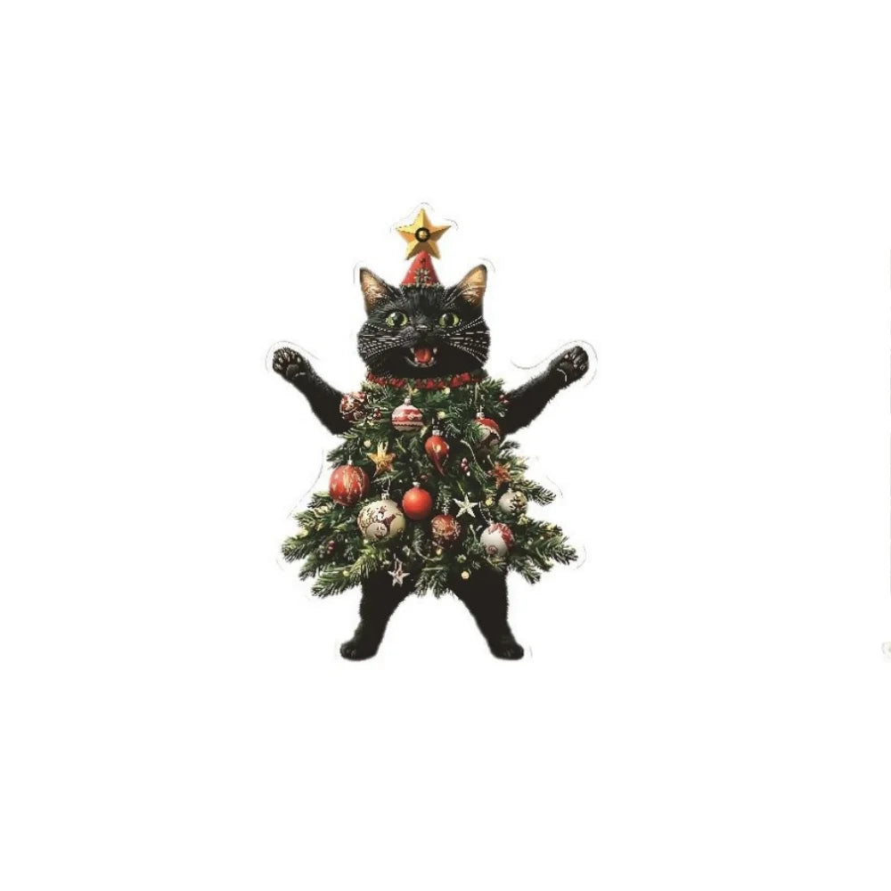 Christmas Tree Cat Decorations Holiday