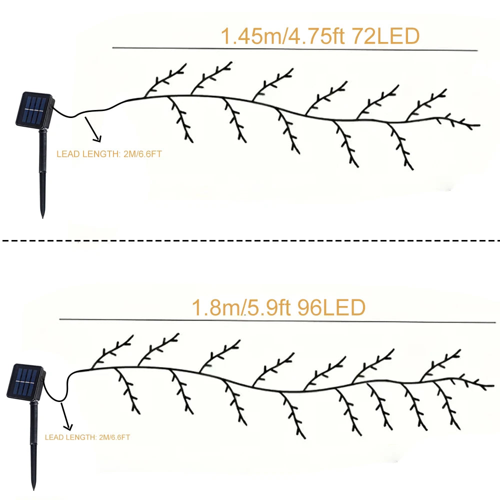 1PCS 96Leds Outdoor USB Tree and Vine Light 8 Mode