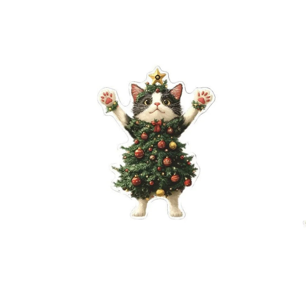 Christmas Tree Cat Decorations Holiday