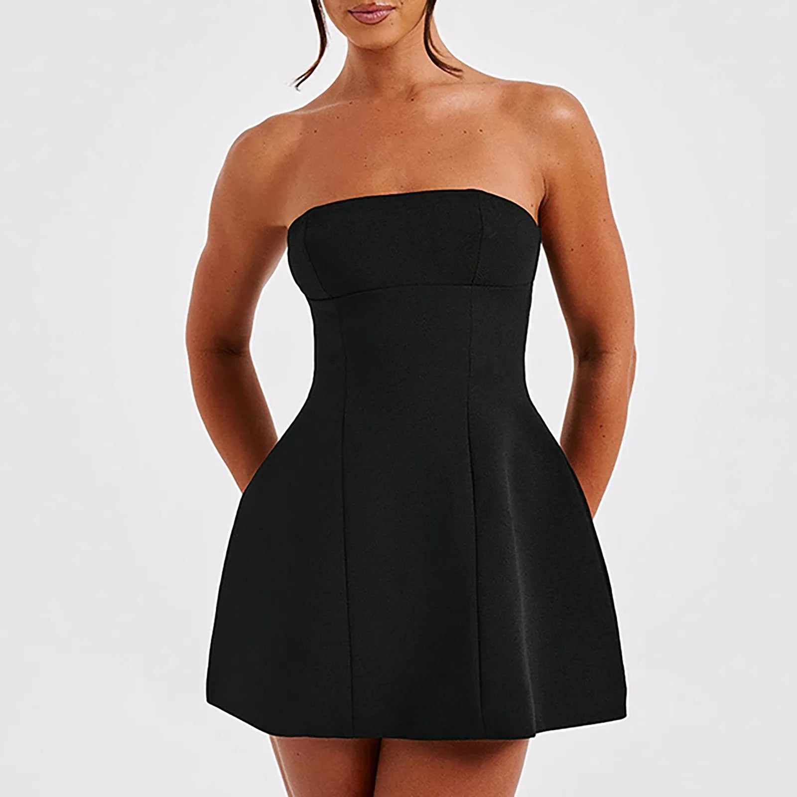 Dress Strapless Off Shoulder