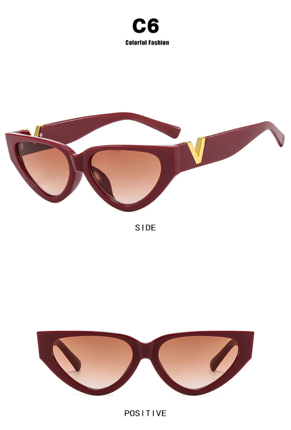 Luxury Vintage Cat Eyt Sunglasses