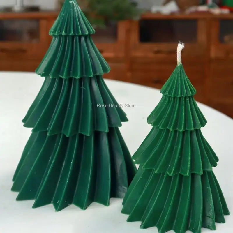 3D Christmas Tree Candle Silicone