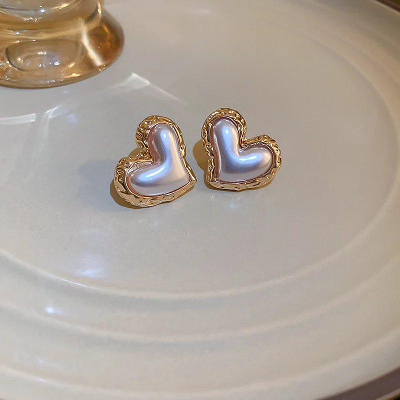 Flower Heart Earrings