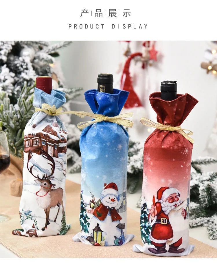 Christmas Wine Bottle Cover