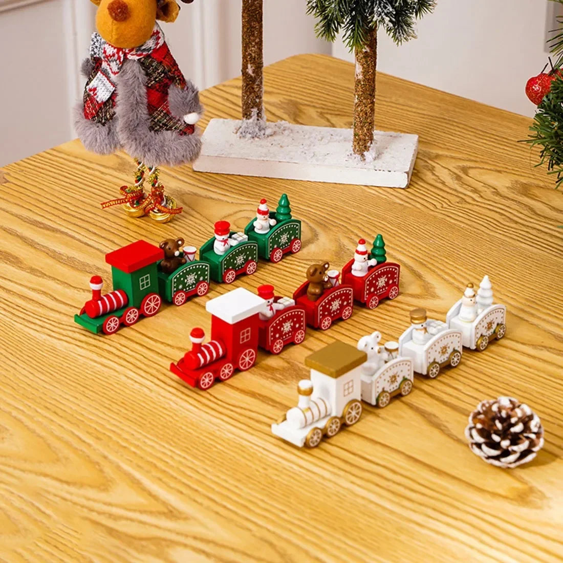 2024 Merry Christmas Plastic Train Ornament