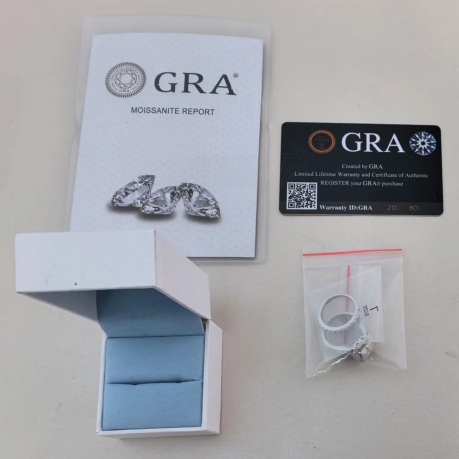 Original 925 Silver Moissanite Rings with GRA Certificate