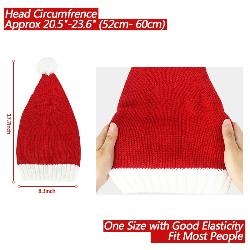 Christmas Hat Cute Pompom Adult Child