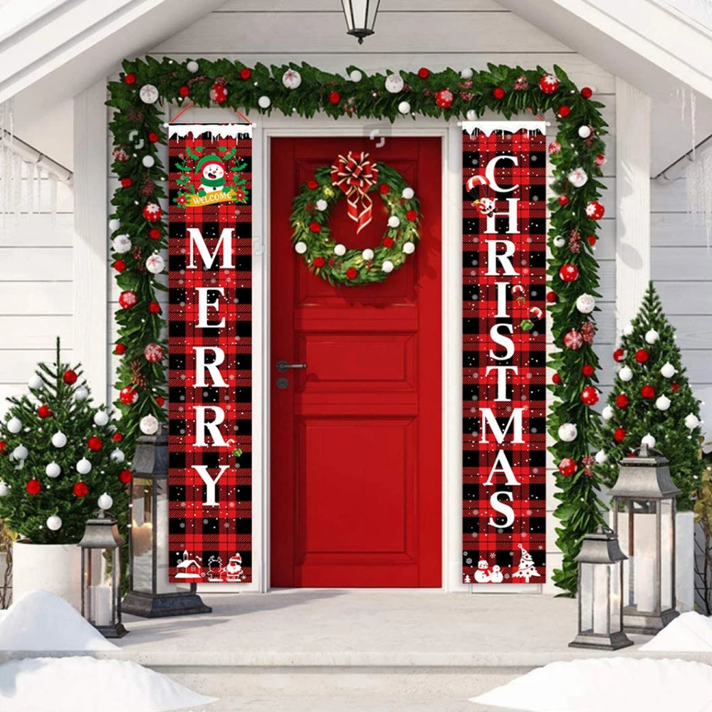 Christmas Decorations Outdoor Yard Front Porch Sign Set