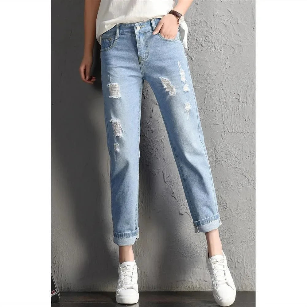 jeans Clothing Mid Waist Boyfriend