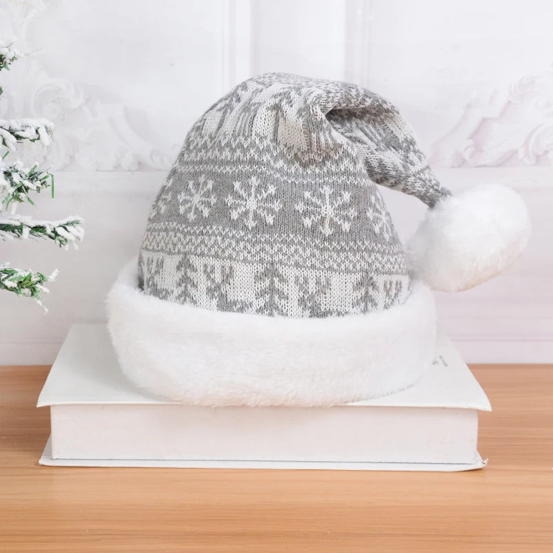 Christmas Hat Cute Pompom Adult Child