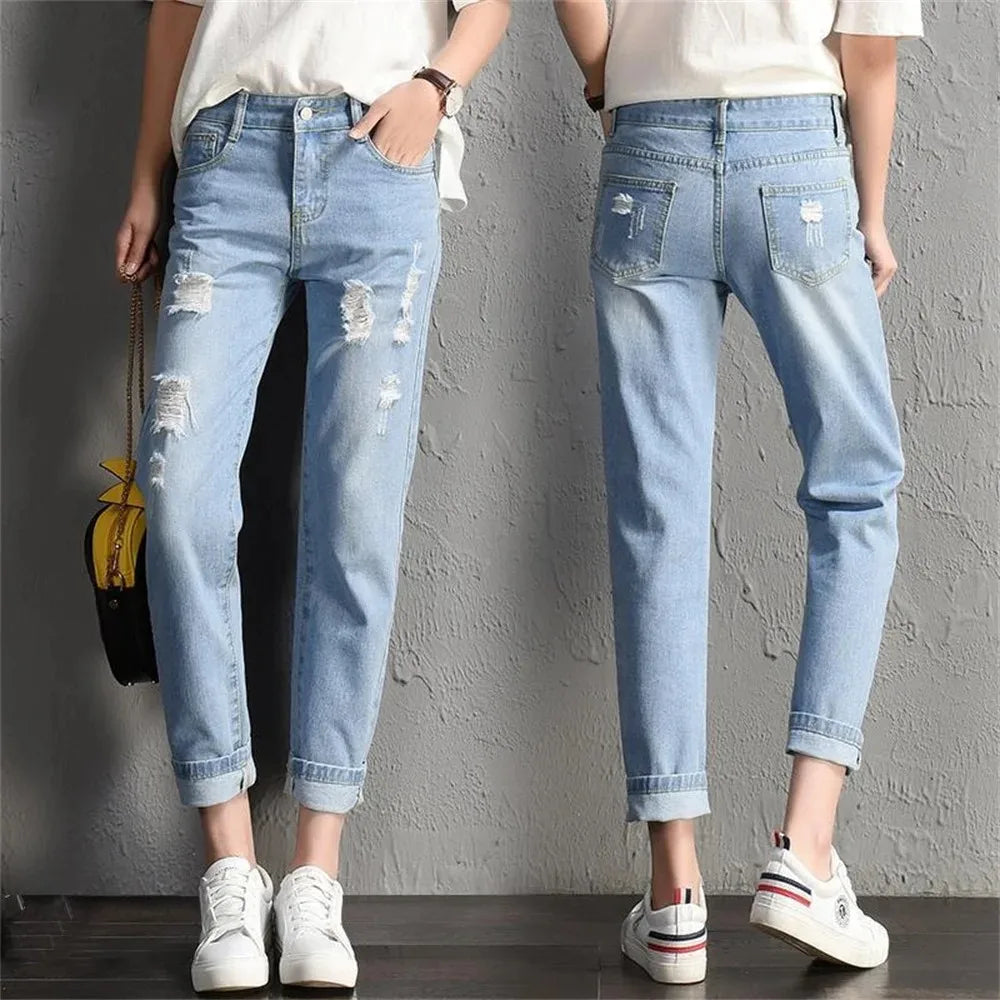 jeans Clothing Mid Waist Boyfriend