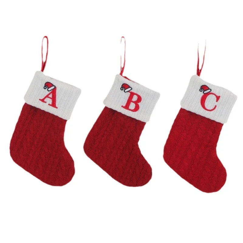 Christmas Alphabet Knitting Socks Christmas