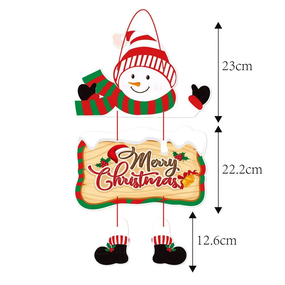 Christmas Porch Door Hanging Banner