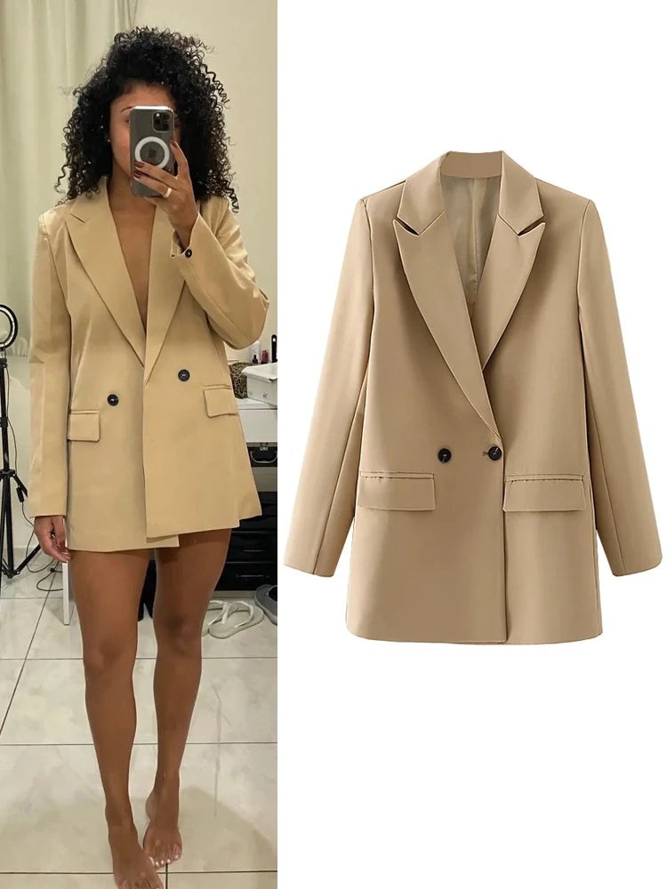 Blazer Woman Black Beige Khaki Blue Green Gray