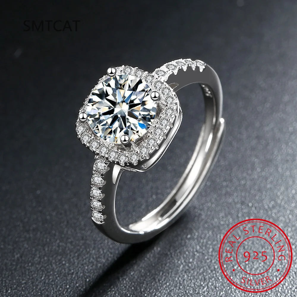 0.3-3CT D Color Certified Moissanite Rings