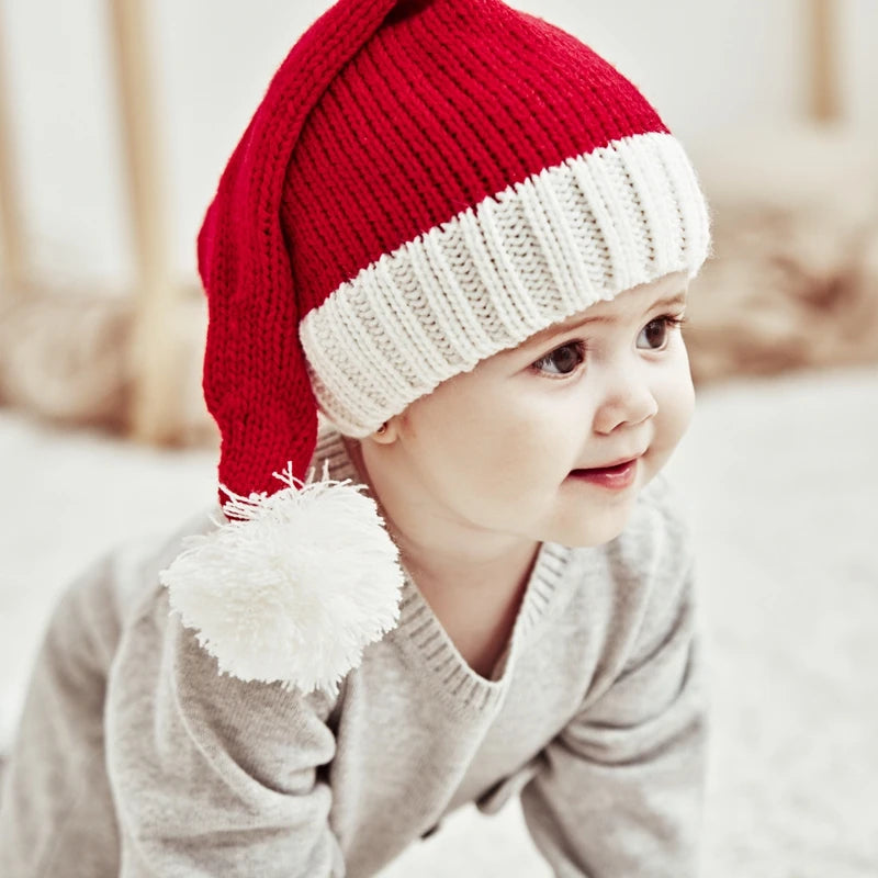 Christmas Hat Cute Pompom Adult Child