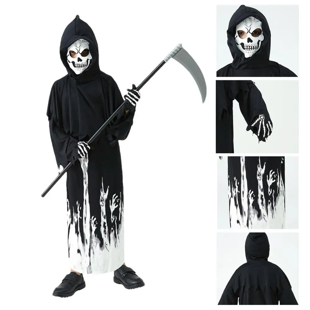 Kid Scream Mask Costume Skull Face kids