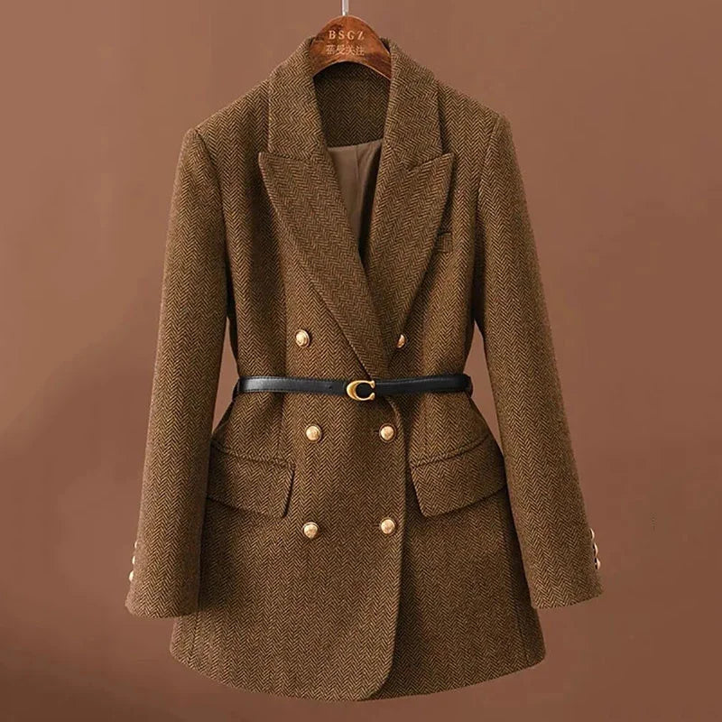 Comes With Belt A Vintage Wool Jacket