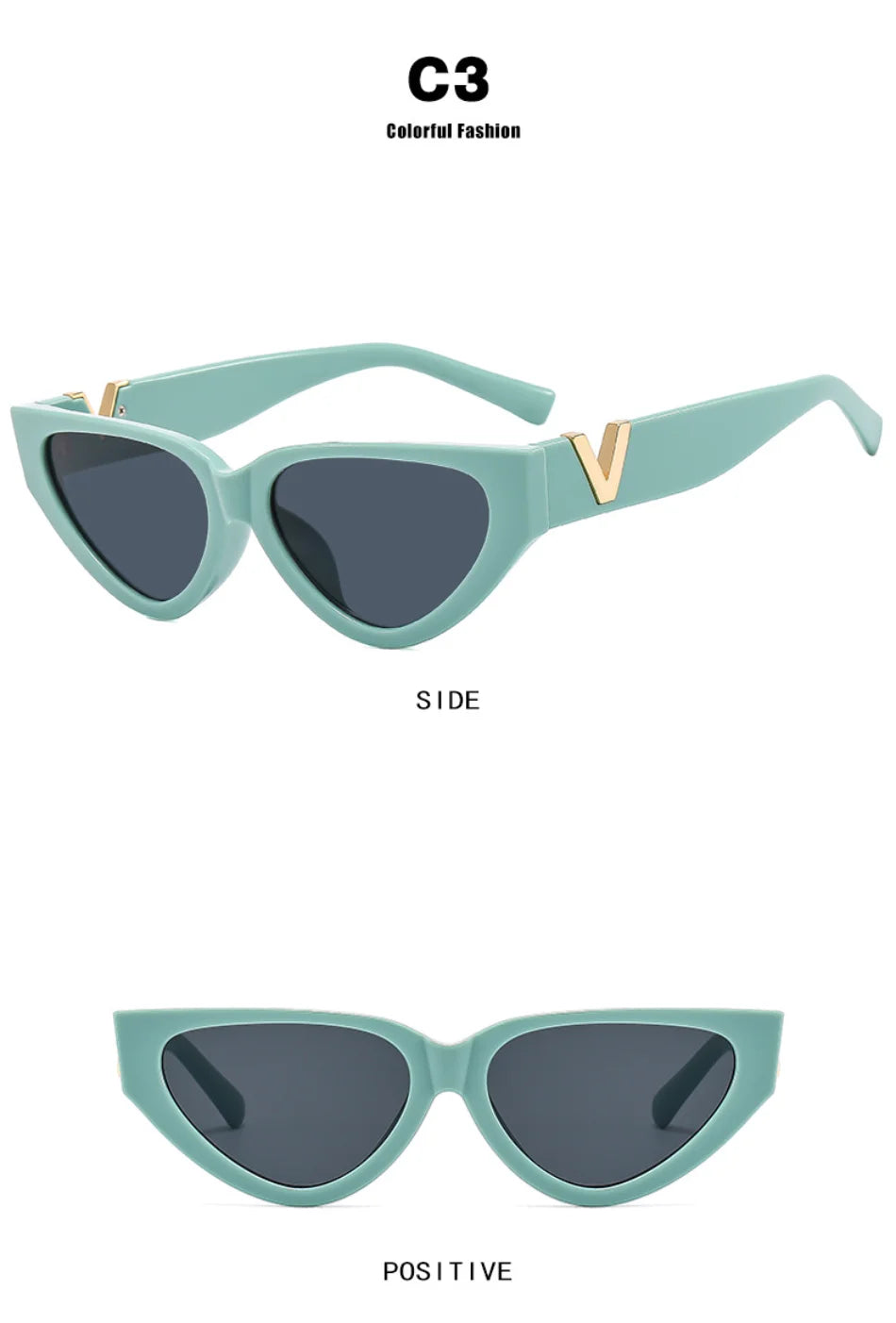 Luxury Vintage Cat Eyt Sunglasses