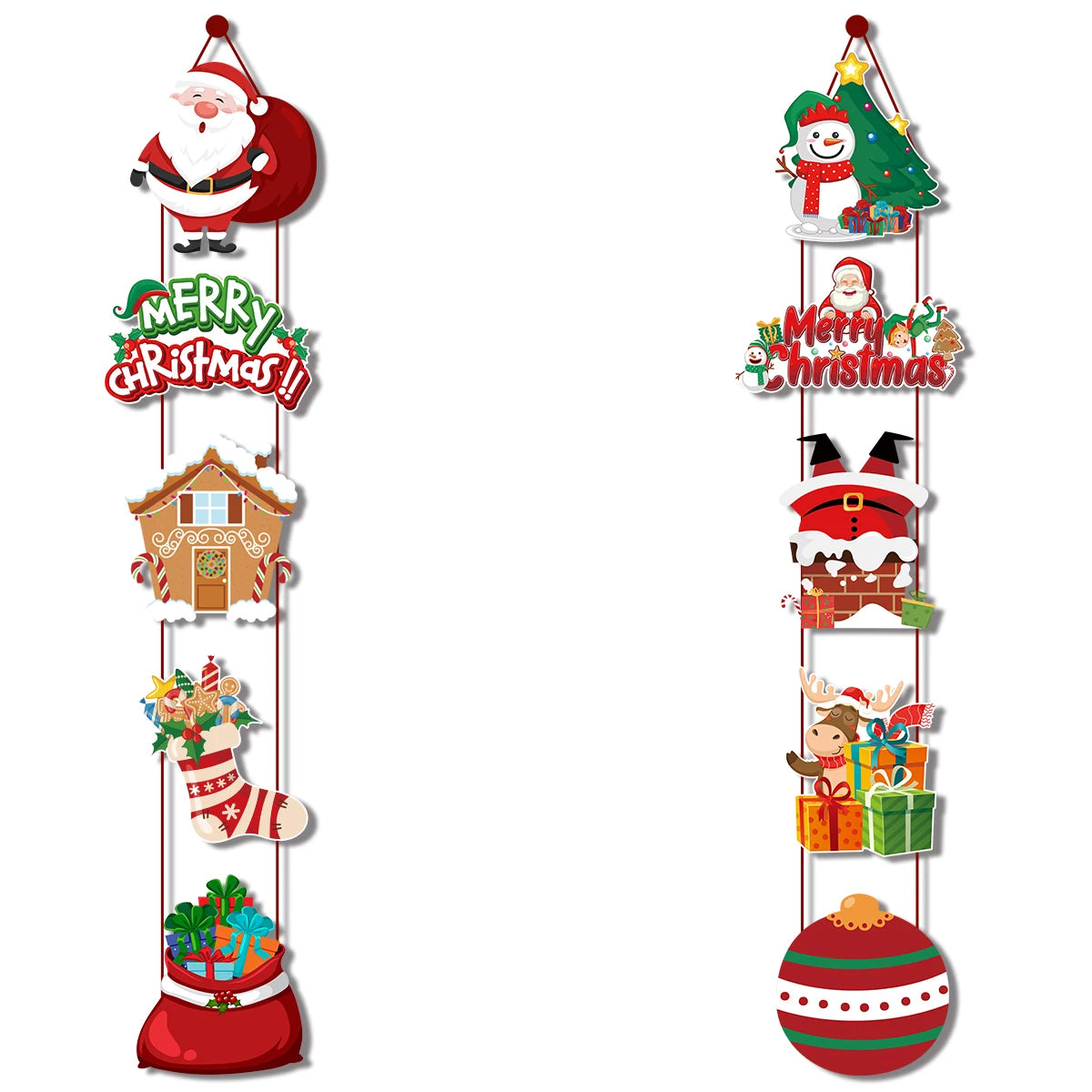 Christmas Porch Door Hanging Banner