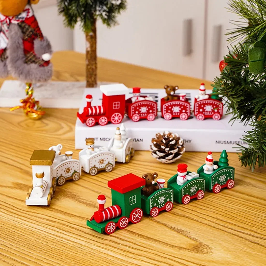 2024 Merry Christmas Plastic Train Ornament