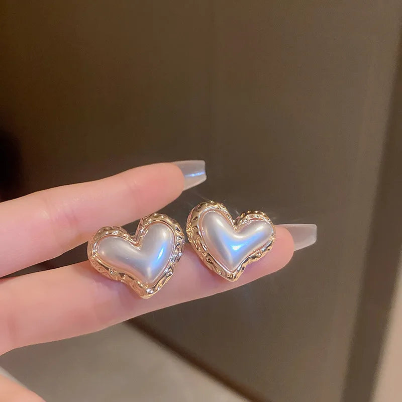 Flower Heart Earrings