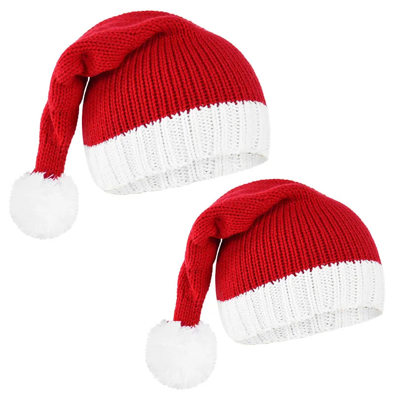 Christmas Hat Cute Pompom Adult Child