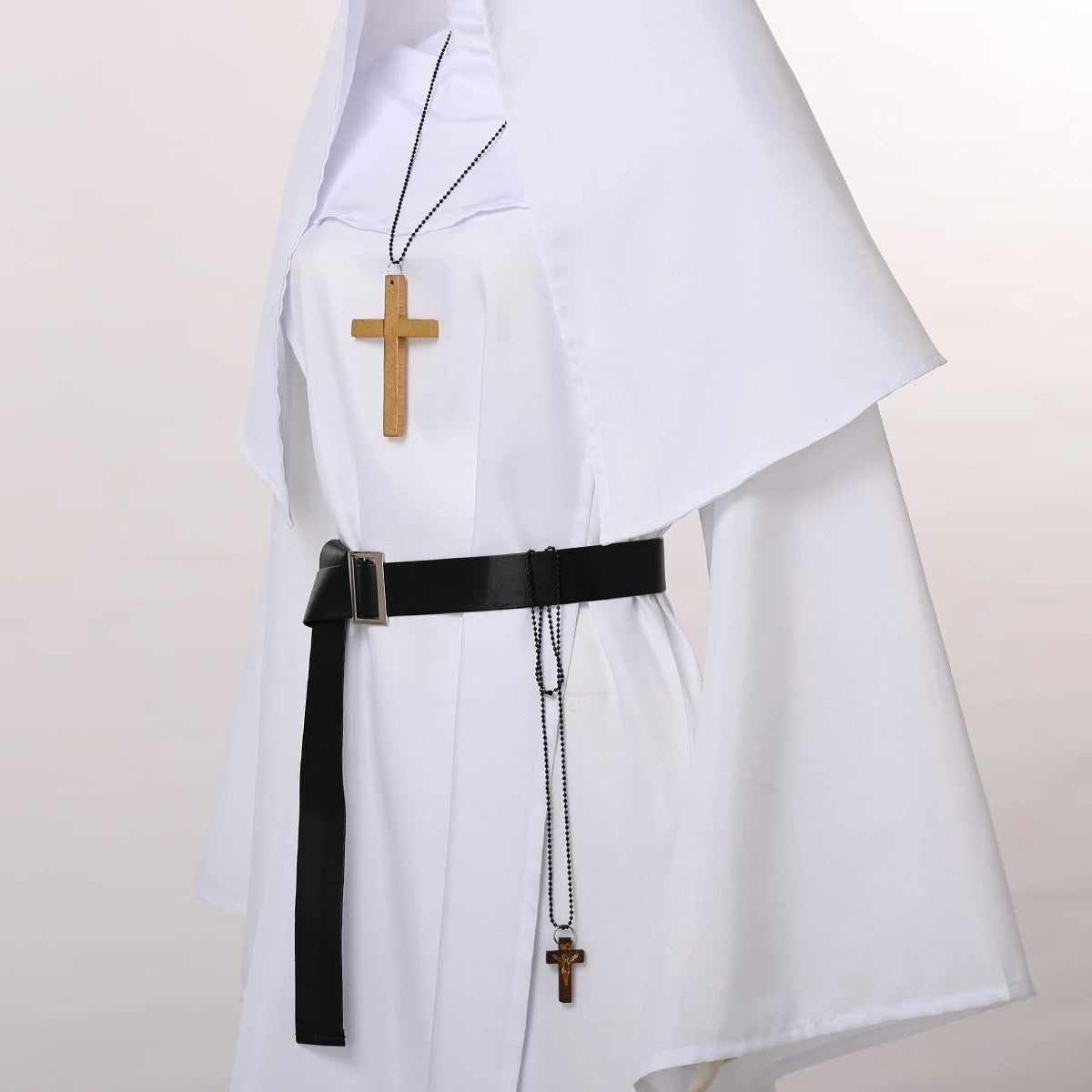 Nun Halloween Costume for Women Dress Scary Cosplay Mary Priest Dresses