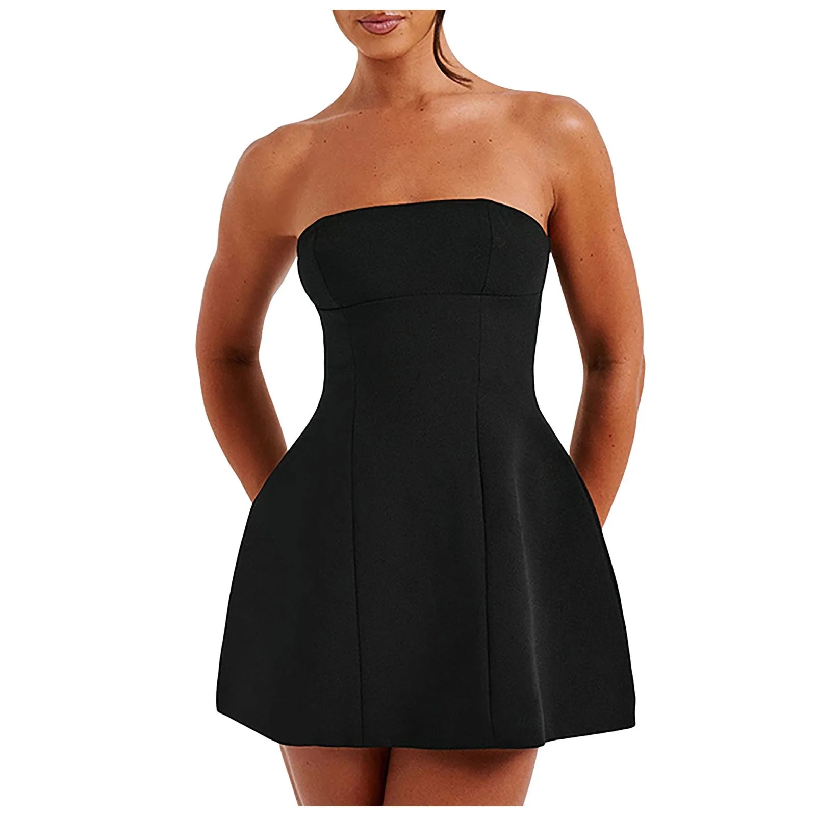 Dress Strapless Off Shoulder