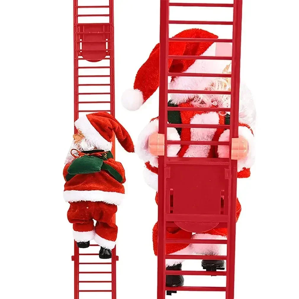 Electric Music Climbing Ladder Santa, Music Doll