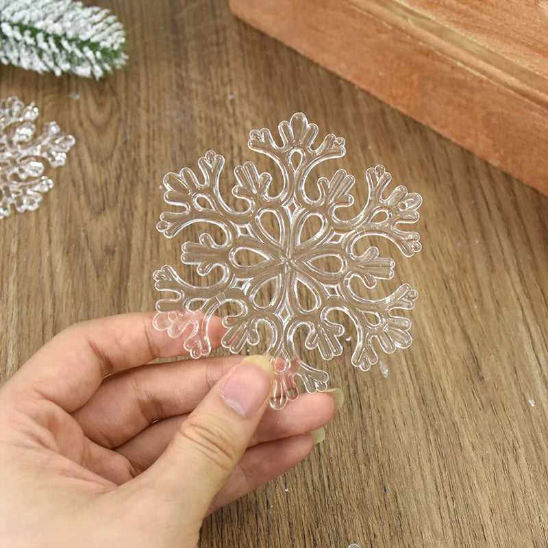 3Pcs Christmas Acrylic Snowflake Ornaments