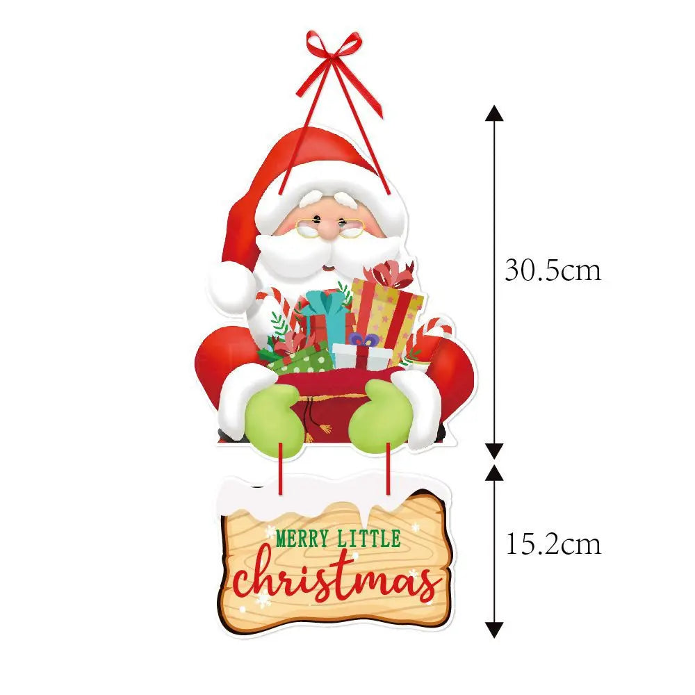 Christmas Porch Door Hanging Banner