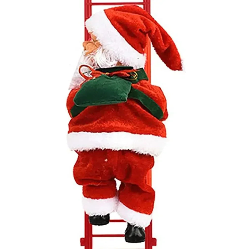 Electric Music Climbing Ladder Santa, Music Doll