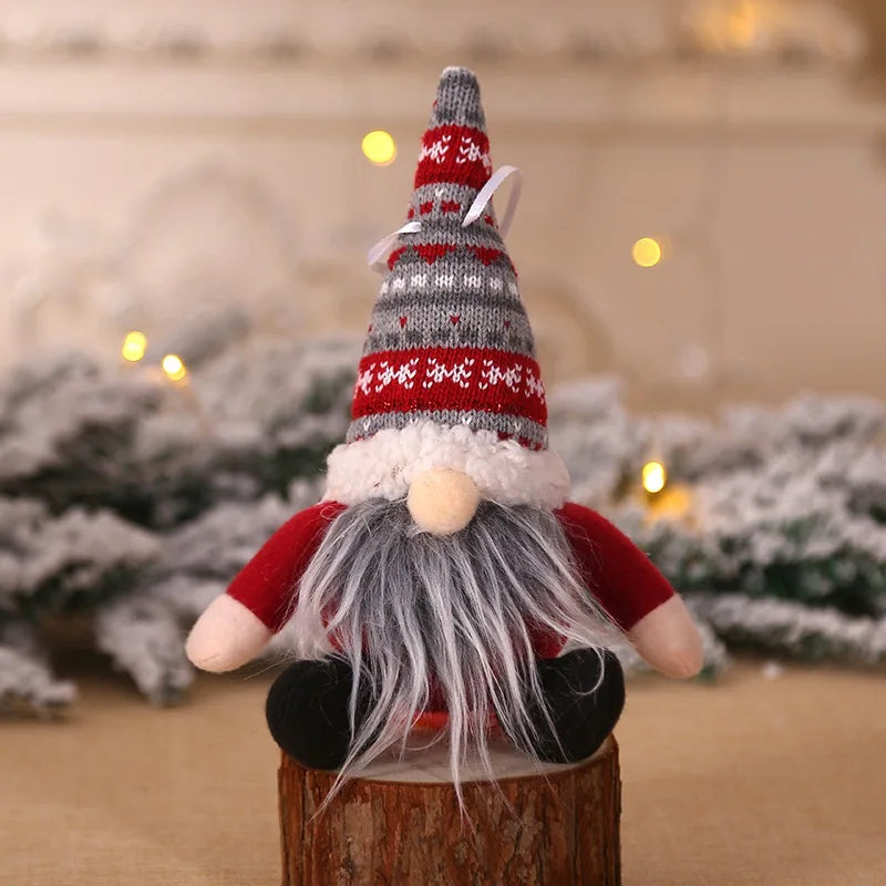 Christmas Gnomes Doll Knitted Plush Dwarf Elf